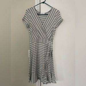 Kaileigh - Aaliyah Knit Faux Wrap Dress